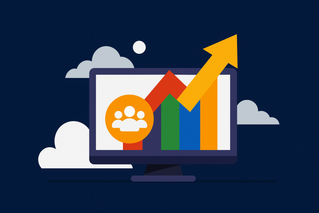 gráfico crescimento empresa